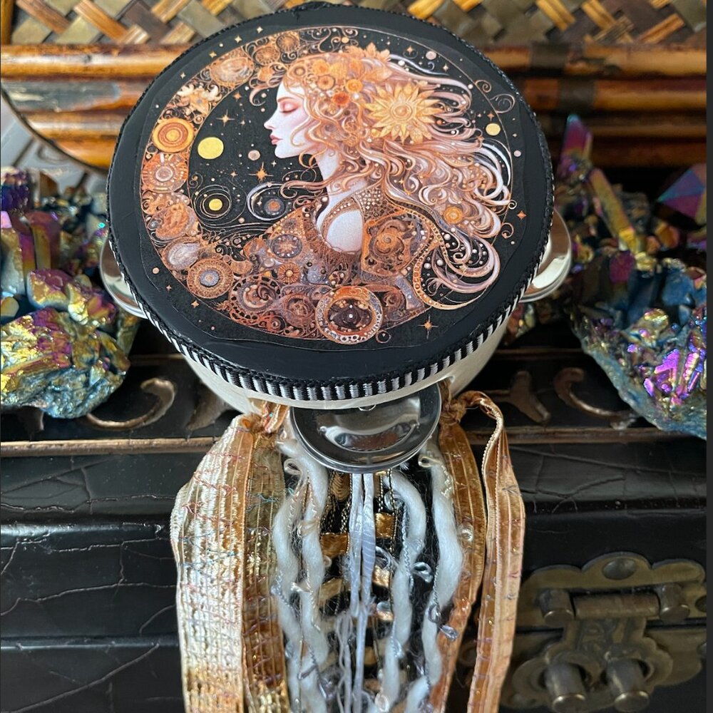 Charmed Moon Goddess Tambourine Wall Art, Bodhi Gifts NWOT - Picture 5 of 6
